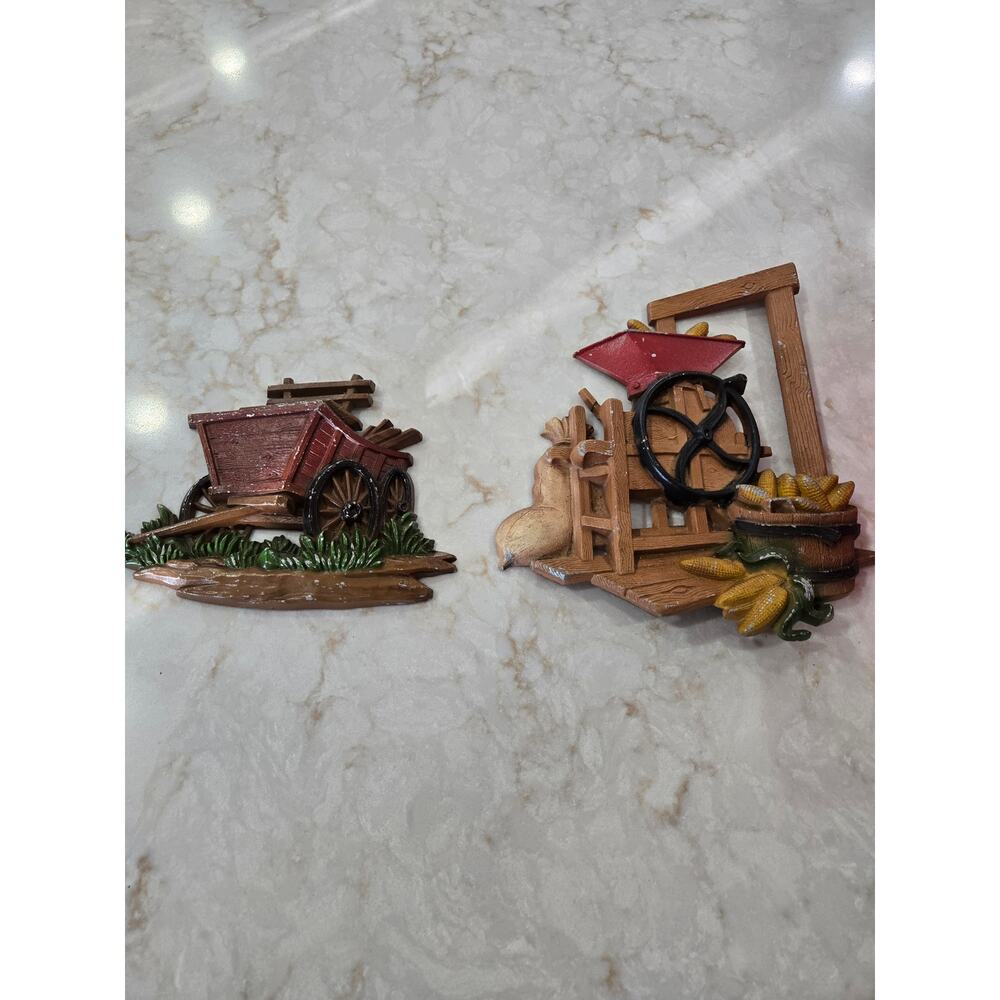 Vintage Sexton and Homco Metal Wallhangings Home Decor Decoration